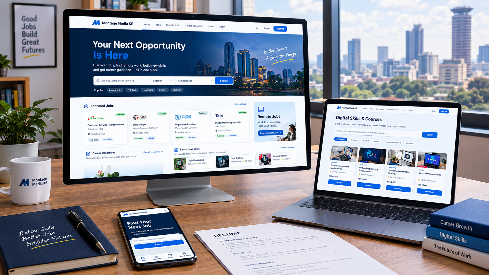 Montage Media KE career and job platform website